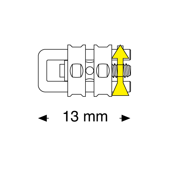 Leone tornillo súper micro monolateral con guía en u doblada a0802-00 a0802-13