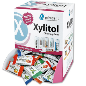 Miradent Xylitol Drops sabores surtidos - Caja distribuidora